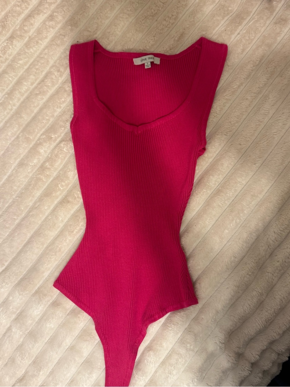hot pink bodysuit